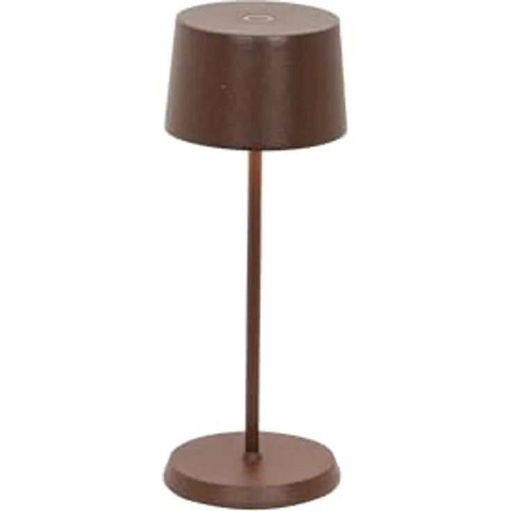 Zafferano, Olivia Micro Lampe, Kabellose, Wiederaufladbare Tischlampe mit Touch Control, Auch für den Außenbereich Geeignet, Dimmer, 2200-3000 K, Höhe 20 cm, Farbe Corten – Bild 2