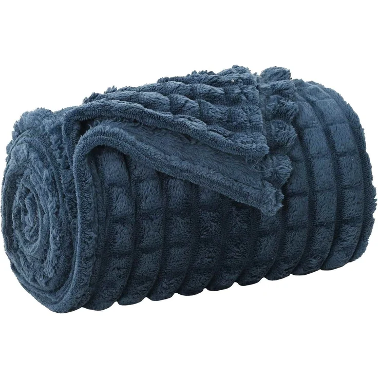 vidaXL Wohndecken 6 stk. Marineblau 95 x 220 cm 2,75 kg Fleece 42016957 – Bild 4