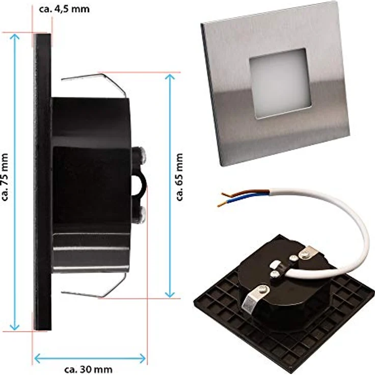 Maxkomfort LED Wandstrahler 6103, LED fest integriert, Warmweiß, 3000K, Treppenbeleuchtung – Bild 6