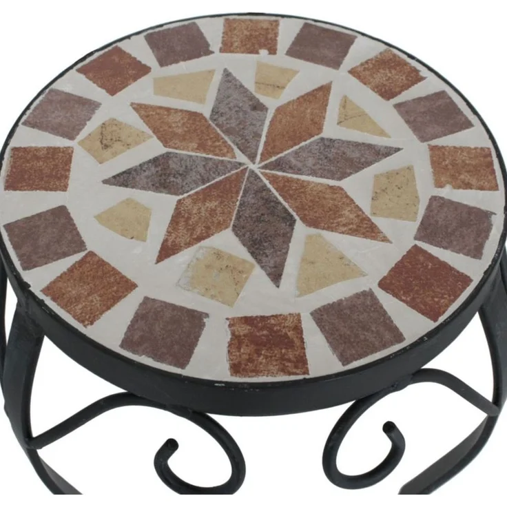 3er Set Mosaik Blumenhocker, rund – Bild 6