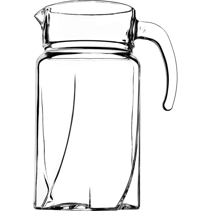 KADAX Glaskaraffe für Getränke, Wasser, Saft, 1,7 l – Bild 5