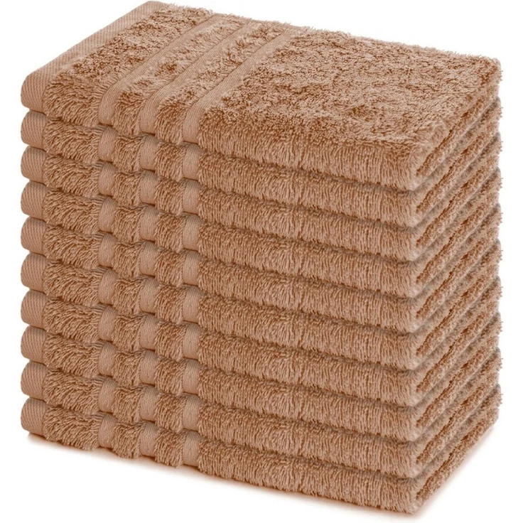 Lavea Gästehandtücher 30x50 cm, 10er Set Gästehandtuch, Elena-Frottee Handtuch, Gästetuch, (Set, 10-St), 500 g/m² Frottier, weich & saugstark, pflegeleicht – Bild 5