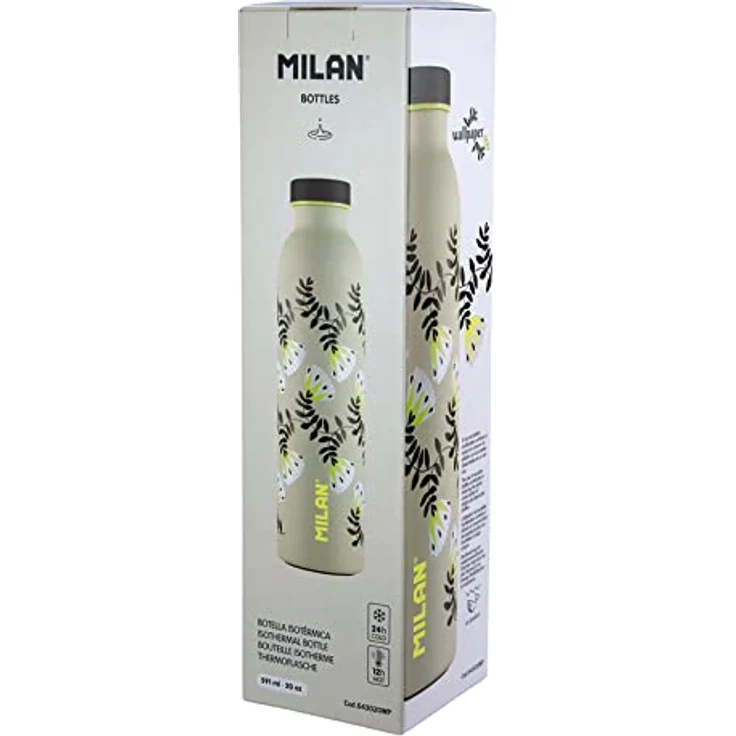 MILAN WALLPAPER BEIGE Thermosflasche 591ML – Bild 2