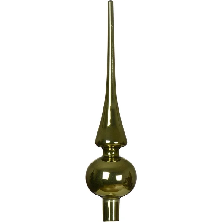 Kaemingk Christbaumspitze, Christbaumspitze Glas 26cm - Rosmarin glänzend