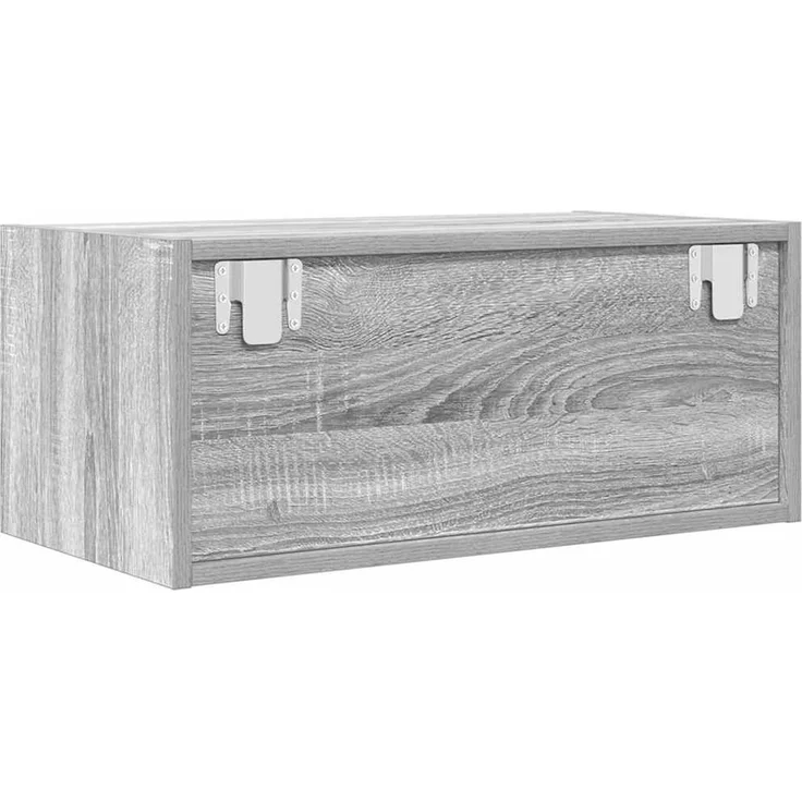 2 pcs TV-Schrank, Lowboard Grau Sonoma 60x31x25,5 cm Holzwerkstoff – Bild 7