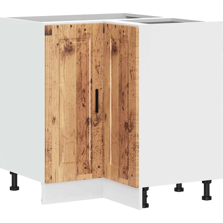 vidaXL Küchen-Eckunterschrank Porto Altholz-Optik Holzwerkstoff 853995 – Bild 1
