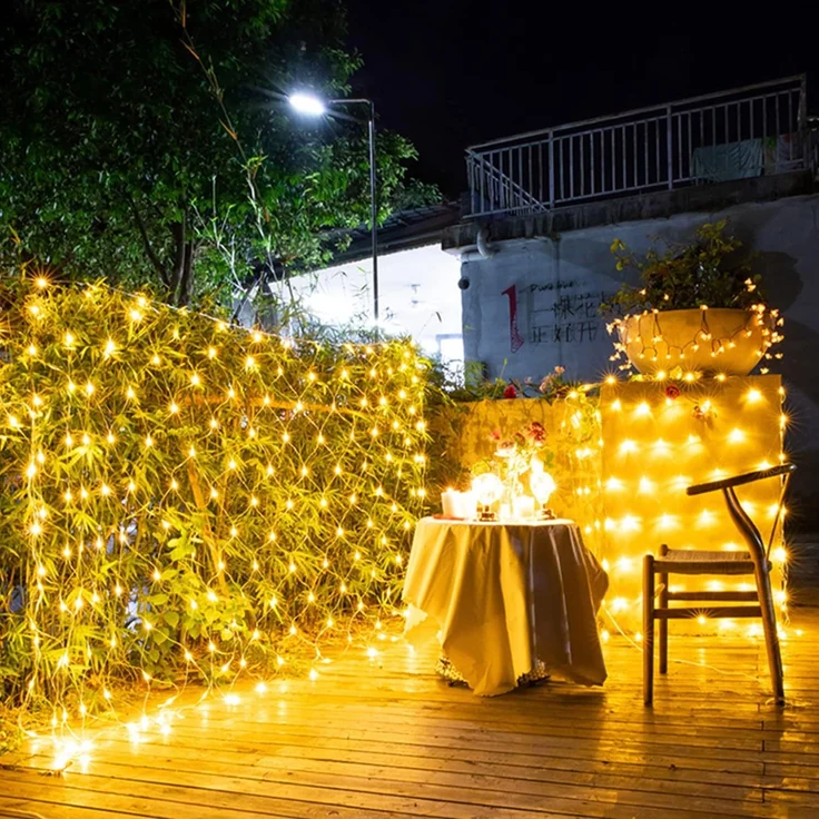 SALCAR 1x1m LED Lichternetz Außen – Bild 8