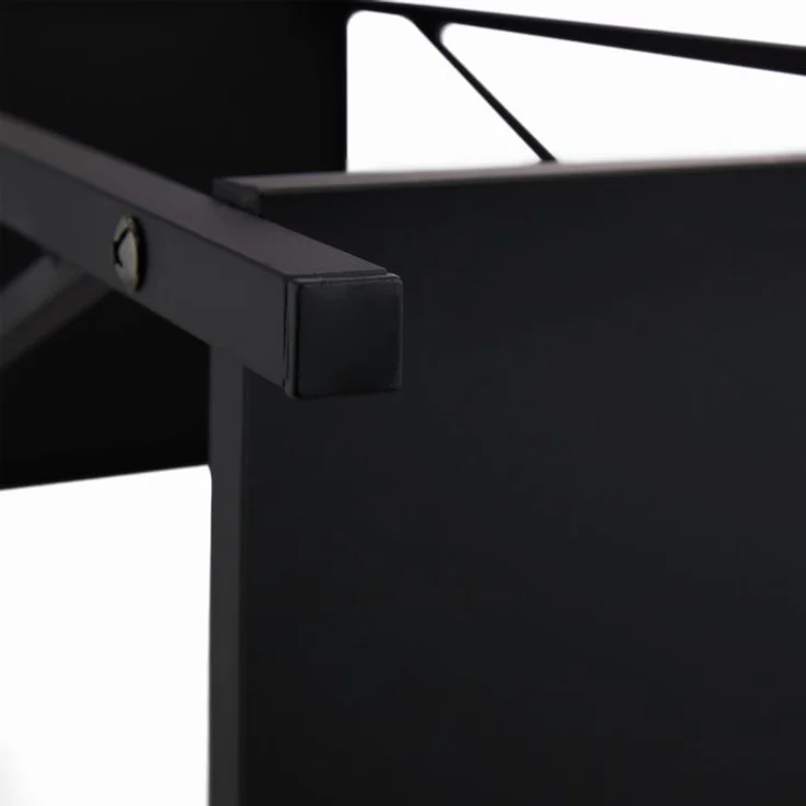 Schwarzes Kaminholzregal aus Stahl 10037807 – Bild 8