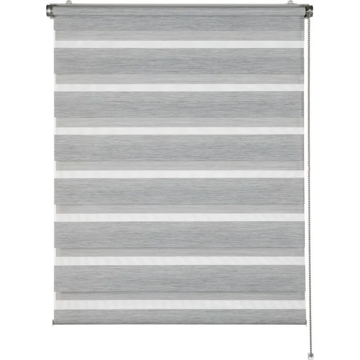 Doppelrollo Tilda, SCHÖNER WOHNEN-Kollektion, transparent, mit Bohren/ohne Bohren, freihängend, Klemmfix, geklemmt, silberne oder weiße Rollo-Technik – Bild 1