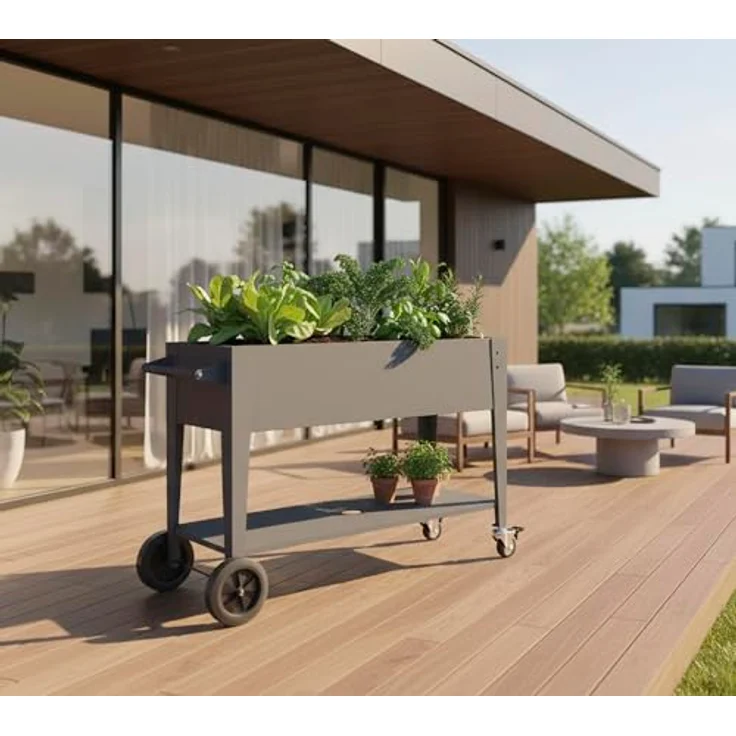 Westmann Mobila Plus | Metall Hochbeet auf Rollen – Bild 2