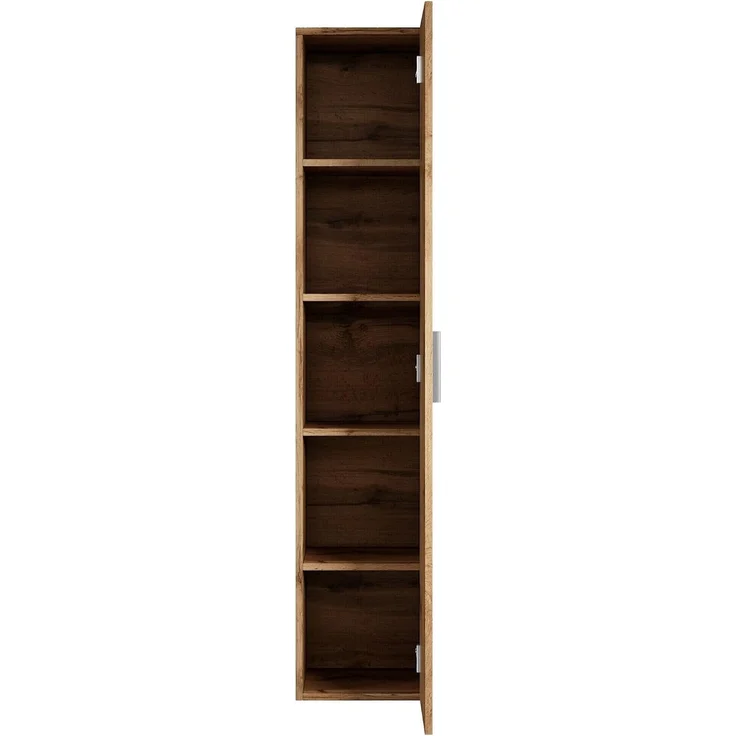 Badplaats Badezimmerschrank Pluto 30 x 30 x 150 cm Eiche - Hoch Badschrank mit 1 Tür – Bild 3