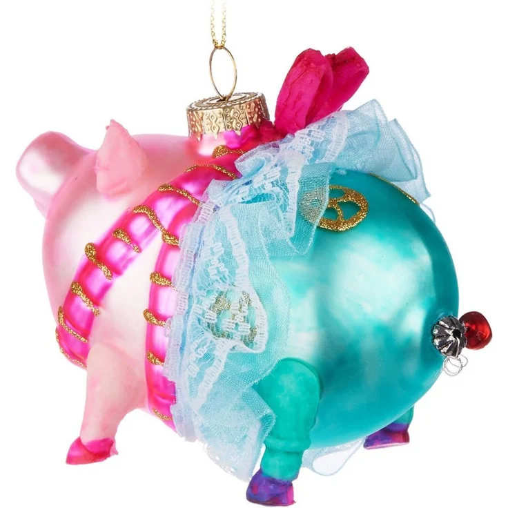 BRUBAKER Weihnachtsbaumkugel Lustige Weihnachtskugel aus Glas - Handbemalt & Mundgeblasen (1 St), Christbaumschmuck Figur - Deko Anhänger Baumkugel - Christbaumkugel – Bild 3