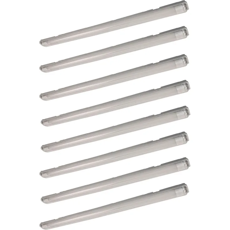 8er Set LED Wannenlampen, neutralweiß, L 126 cm, VT-12023