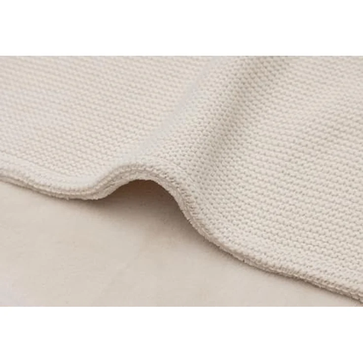Jollein Babydecke - Basic Knit - 75 x 100 cm - Oat – Bild 4