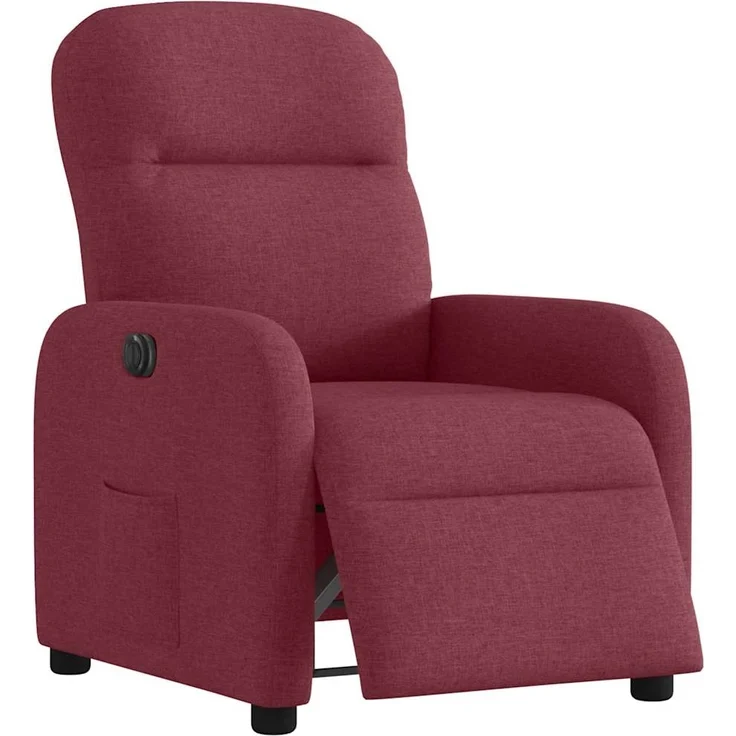 vidaXL Relaxsessel Elektrisch Weinrot Stoff 3302955 – Bild 2
