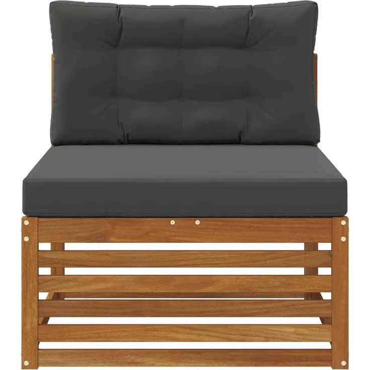 vidaXL Outdoor Mittelsofa Massivholz Akazie Natur 900565 – Bild 3