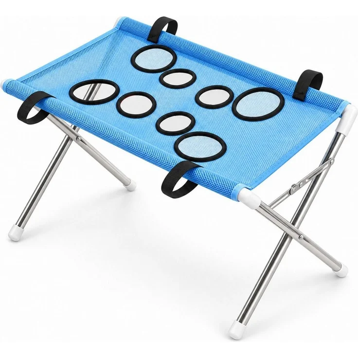 Luckice Arbeitstisch Tierpflege, Tierpflegehammock, Tierpflegehammock faltbar (Spar-Set, 1 x Pflegehammock mit Gestell), Faltbar, platzsparend, rutschfest, atmungsaktiv, verstellbar – Bild 1