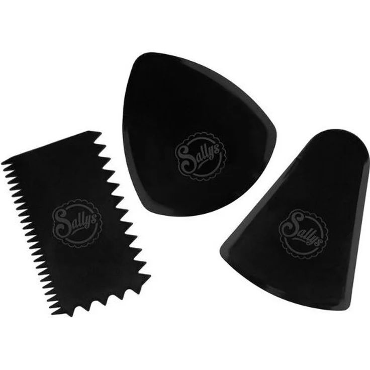 Sallys Teigschaber - flexible Teigkarten 3er Set, aus flexiblem, widerstandsfähigem und hochwertigem Kunststoff – Bild 4