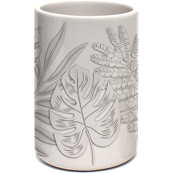 U10 Becher/Zahnputzbecher MONSTERA - Badezimmer Zahnputzbecher in Amber