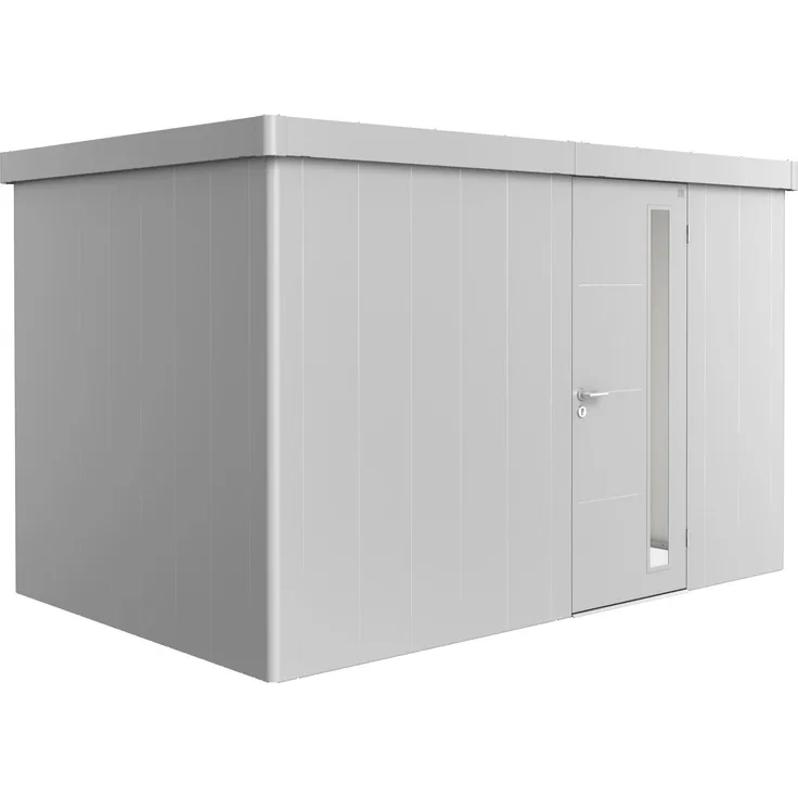 Biohort Gerätehaus Neo, 2D: 348 x 236 x 222 (b x t x h) cm, silber-metallic