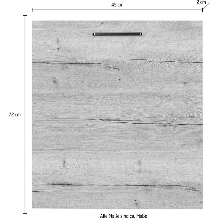 nobilia® Frontblende "Structura", durchgehende Türfront für vollintegrierte Geschirrspüler, in den Breiten Breiten 45 und 60 cm – Bild 3