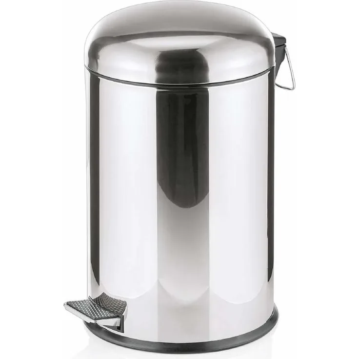 WAS 1121 200 Edelstahl Treteimer mit Fußpedal, 20 L, 29. 0cm Durchmesser, 49. 0cm Höhe