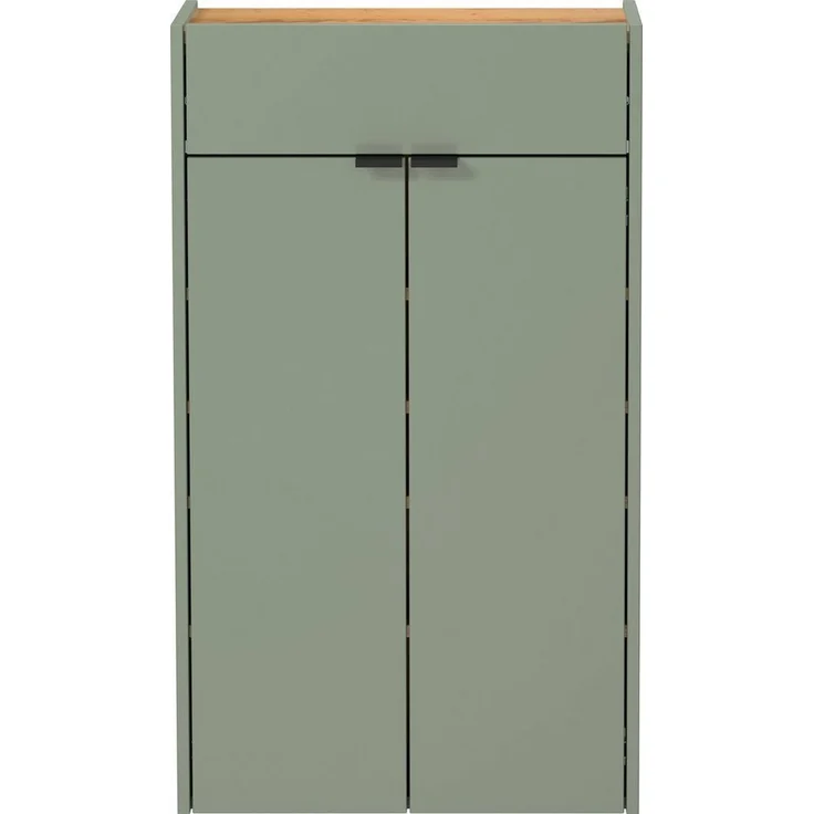 Germania Hängender Mehrzweckschrank 1397-629 GW-Ameca, in Taupegrün/Eiche, geringe Tiefe, optimal für schmale Flure, 56 x 97 x 22 cm (BxHxT) – Bild 5