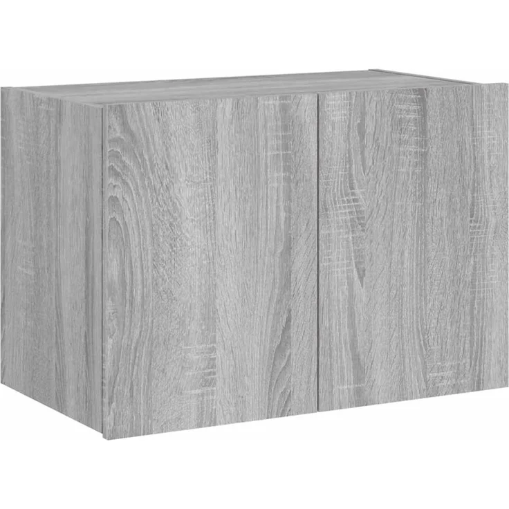 TV-Wandschrank, Fernsehschrank mit LED-Leuchten Grau Sonoma 60 x 35 x 41 cm – Bild 3