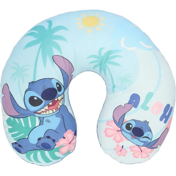 Lilo & Stitch Reisekopfkissen Nackenkissen für unterwegs kleines Kopfkissen Motiv 2