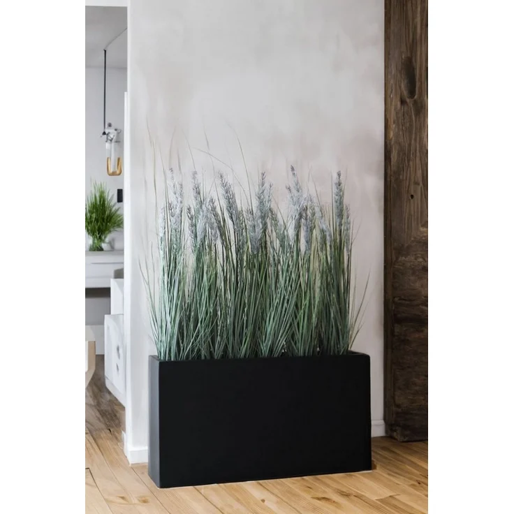 VIVANNO Pflanzkübel Fiberglas ELEMENTO SLIM Kasten, Anthrazit Matt 90 x 20 x 50 cm – Bild 3