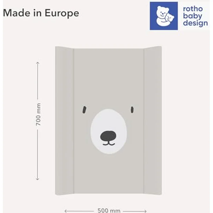 Rotho Babydesign Wickelauflage Keil (50x70 cm) Bär, ab 0 Monaten – Bild 9