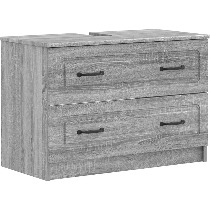 vidaXL 2-teiliges Badezimmer Schrank Set UTRECHT Sonoma-Grau 3417573 – Bild 2