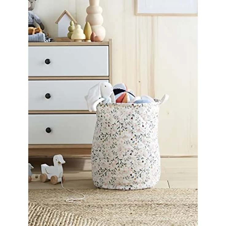vertbaudet Aufbewahrungskorb Kinderzimmer Aufbewahrungskorb BLUMENZAUBER, Blumenmuster – Bild 3