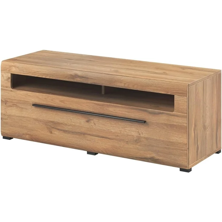 TV Lowboard Eiche Grandson Nb. TURDA-83 modern mit Schubkasten, B/H/T: ca. 140/52/50 cm – Bild 3