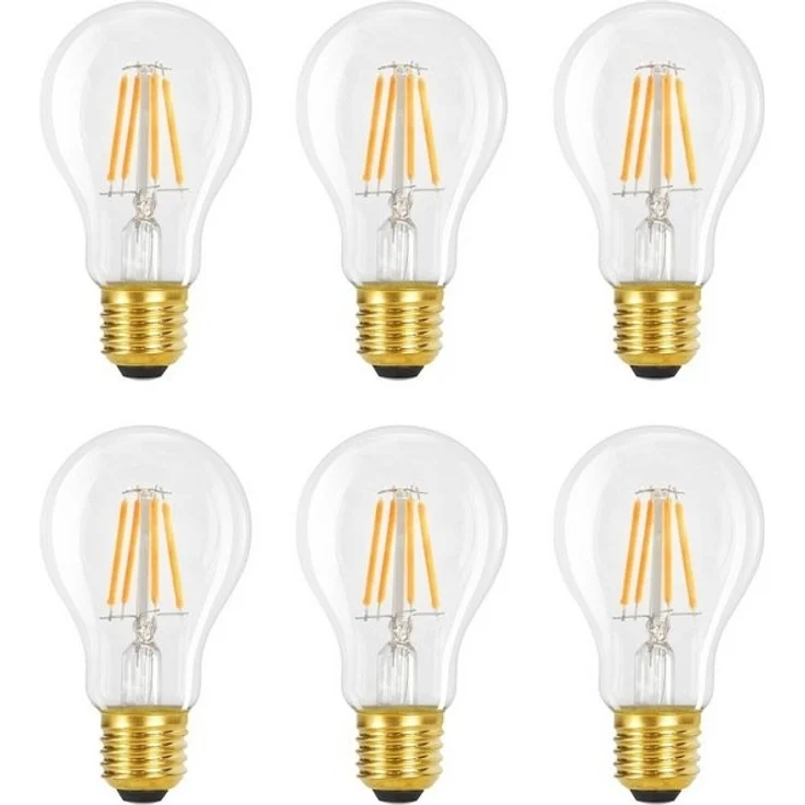 Nettlife LED-Leuchtmittel Glühbirne 6St 4W 2700K E27 Vintage Edison A60 Leuchtmittel, E27, 6 St, Warmweiss – Bild 4