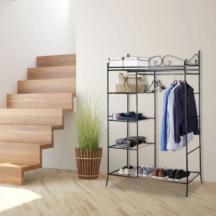 Metall Garderobe COUNTRY mit Stoffbezug 10021073_46 – Bild 5