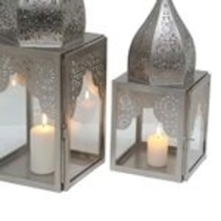 Orientalisches Windlicht Modena Silber L&M – Bild 8