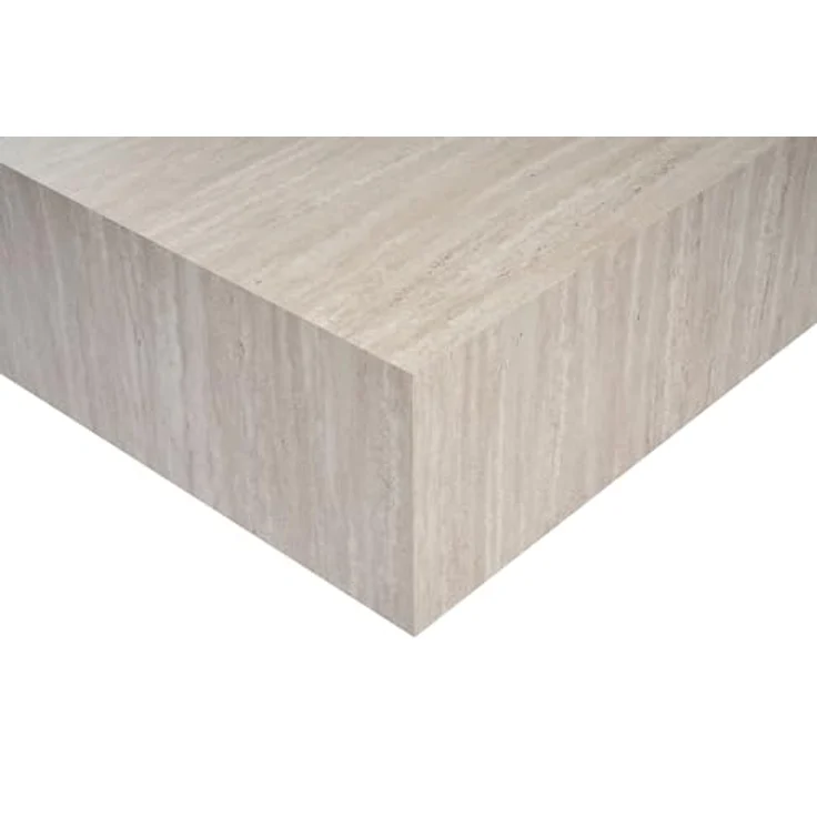 Elegant Coffee Table, Travertine Color, 90 x 35 x 90 cm | 100% MDF, 18 mm Thickness | Stylish Addition for Modern Living Rooms & Spaces – Bild 6
