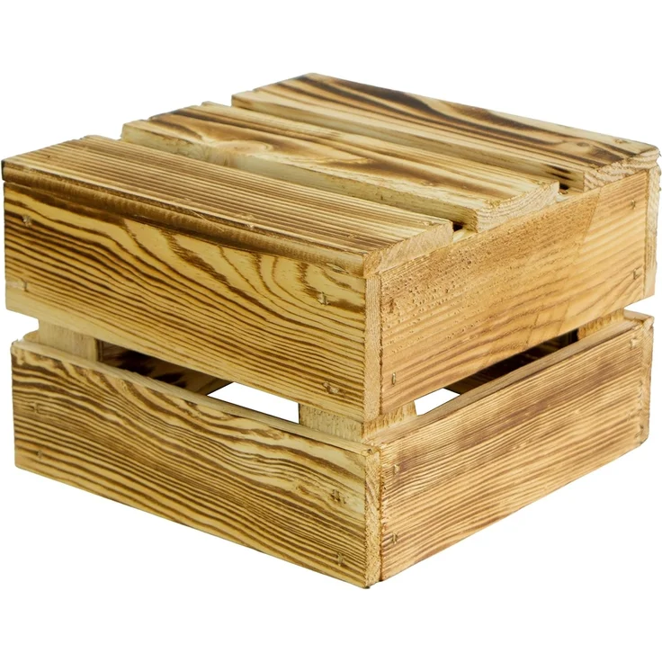 Kistenkolli Altes Land Allzweckkiste 3 x Schuhschrank Schuhregal aus geflammten Holzkisten Schuhablage für (Spar-Set) – Bild 8
