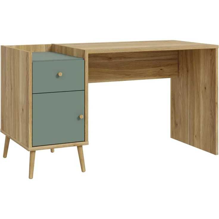 Schreibtisch >Whenua< in Natural Eiche - 139,6x77,3x60cm (BxHxT)