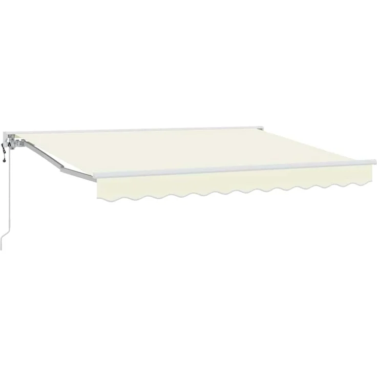vidaXL Einziehbare Markise Creme 300 x 200 cm Aluminium und Stoff 3329482 – Bild 1