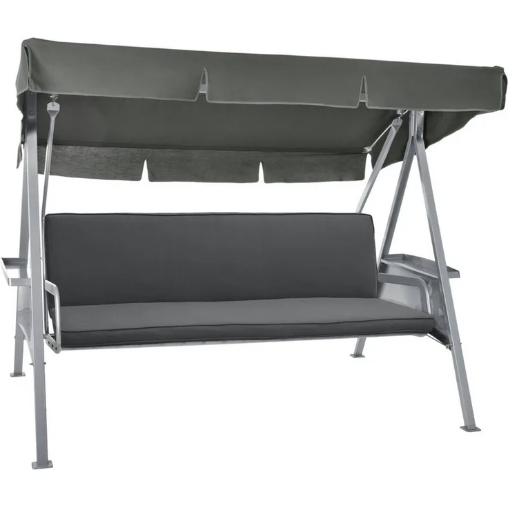 Beautissu Hollywoodschaukelauflage Loft HS Graphitgrau