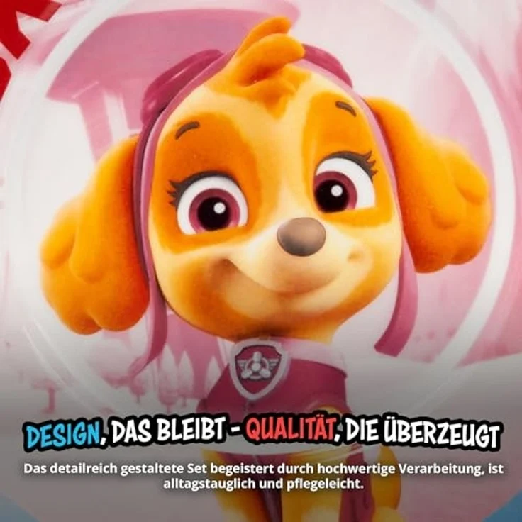 United Labels® Frühstücks-Geschirrset Paw Patrol - Just yelp for help - Skye, Everest, Liberty -Set, 3-tlg, 1 Personen, Porzellan – Bild 5