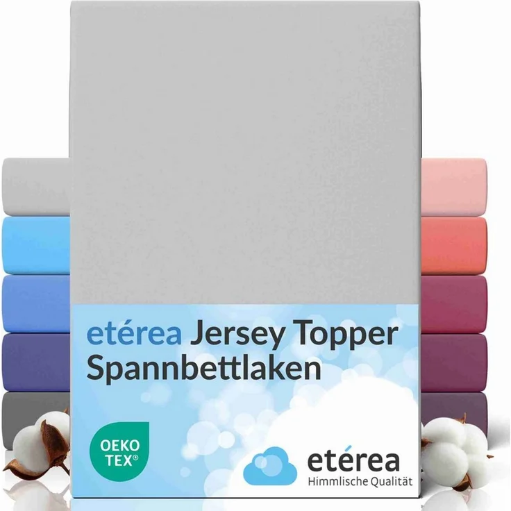 etérea Himmlische Qualität Spannbettlaken etérea Comfort Jersey Topper Spannbettlaken, Jersey, Gummizug: rundum, (1 Stück) – Bild 5