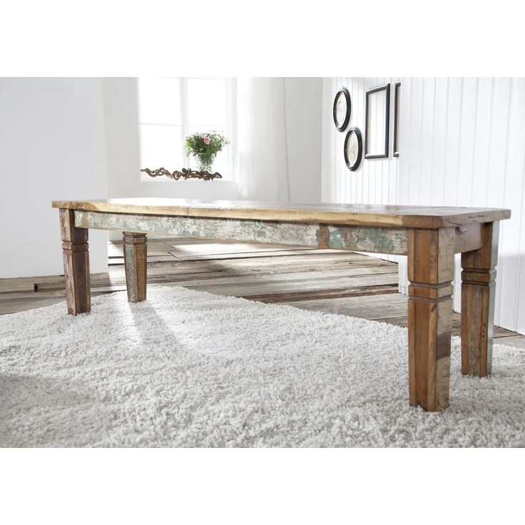 Bank Altholz 160x40x45 mehrfarbig lackiert NATURE OF SPIRIT #35 – Bild 3