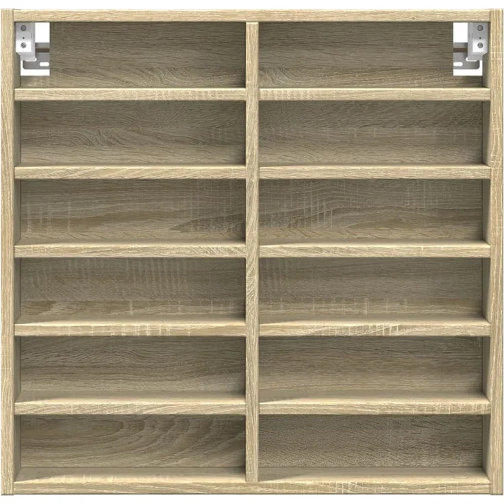 vidaXL Vitrinenschrank Sonoma-Eiche 60x8,5x58 cm Holzwerkstoff 847963 – Bild 4