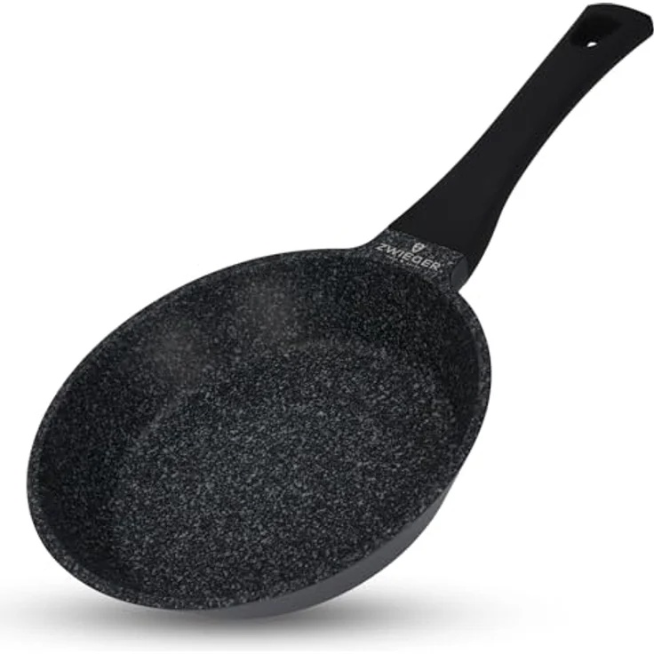 ZWIEGER Hochwertige kleine Pfanne 20cm Induktion – Bratpfanne 20 cm, Aluguss, vollflächiger Edelstahlboden, für alle Herdarten (inklusive Induktion) geeignet – Antihaft, PFOA- & PFOS-frei – Bild 9