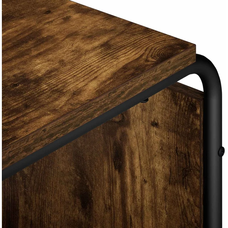 vidaXL Sideboard Räuchereiche 93.5 x 37.5 x 64.5 cm Holzwerkstoff 8007944 – Bild 5