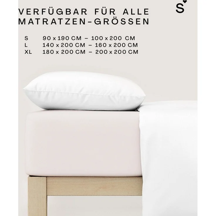 Schlafgut Mako Jersey Spannbetttuch Spannbettlaken 140x200 160x200 – Bild 4