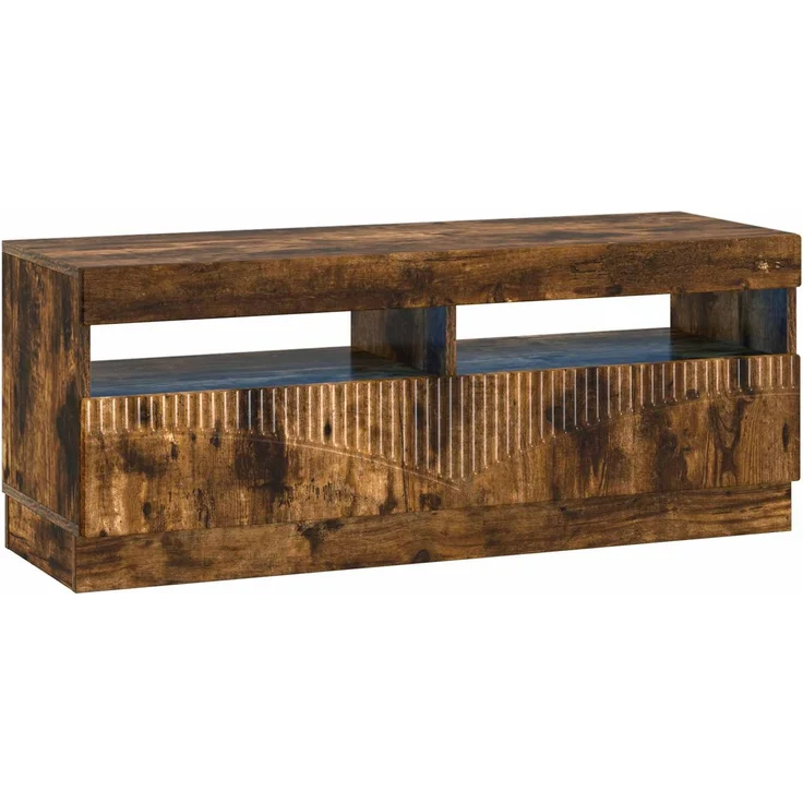 vidaXL LED-TV-Schrank HOORN 3 stk. Raucheiche Holzwerkstoff 3416845 – Bild 5